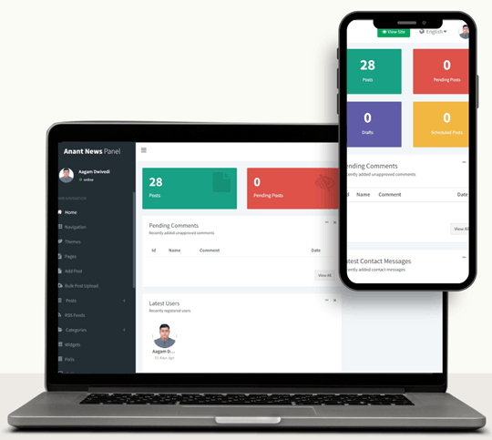 Admin Panel Demo Screenshot